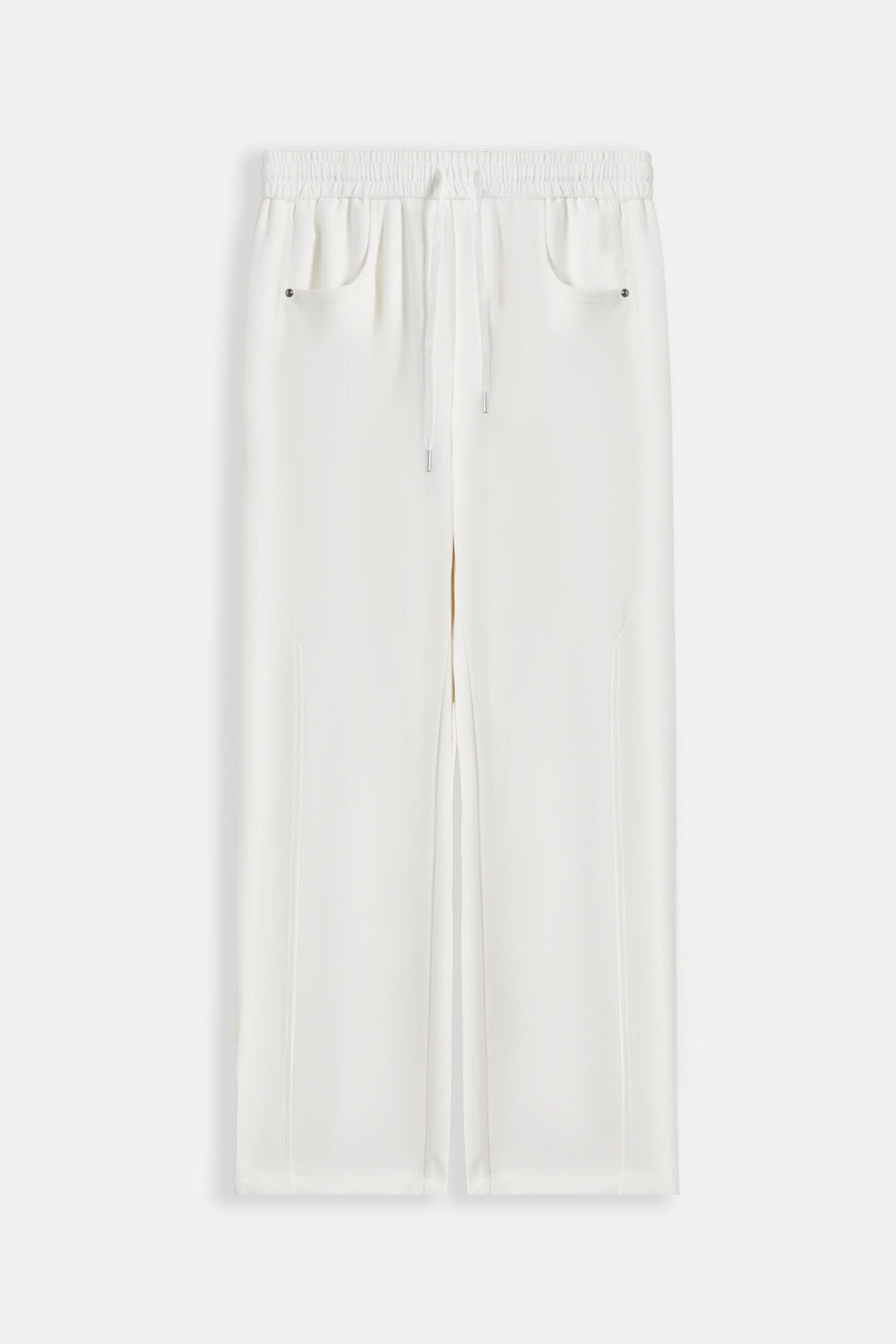 WHITE PANELLED TROUSERS