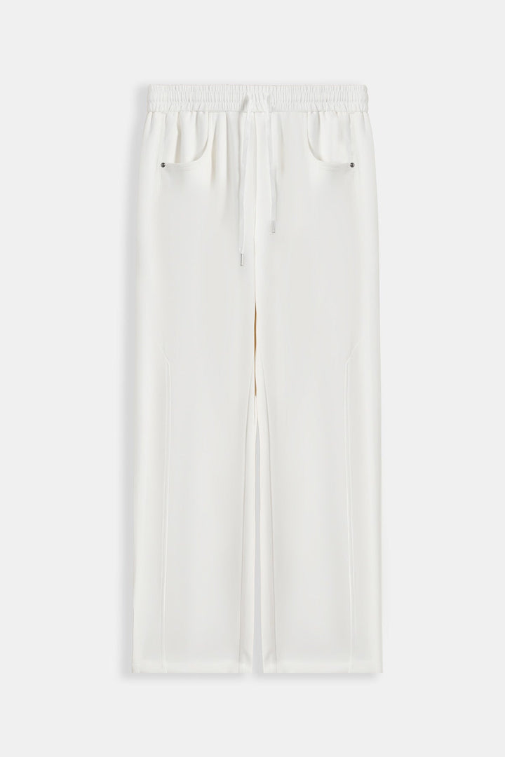 WHITE PANELLED TROUSERS