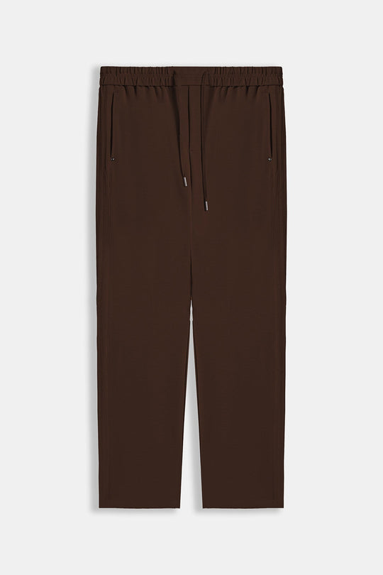 BROWN ESSENTIAL TROUSERS