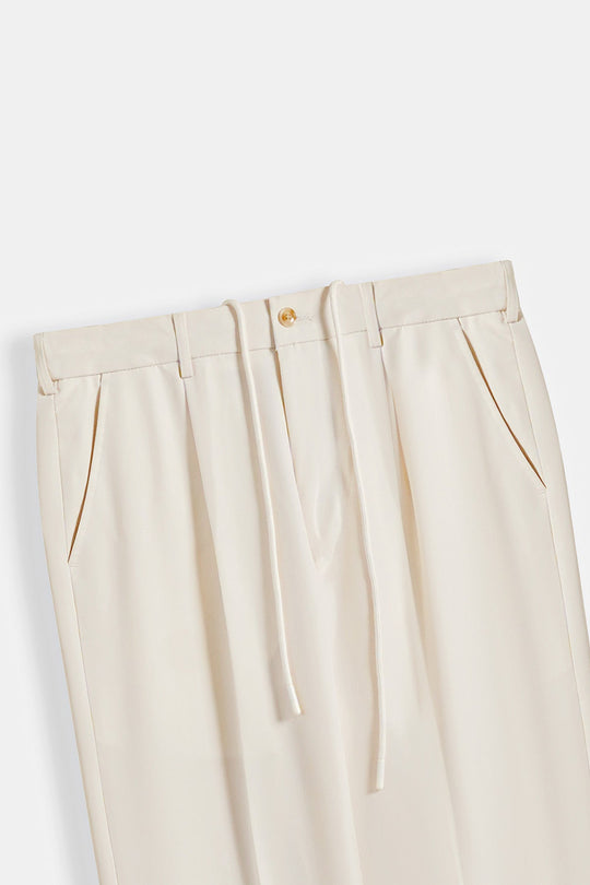 CREAM TAILORED COMFORT PANTS