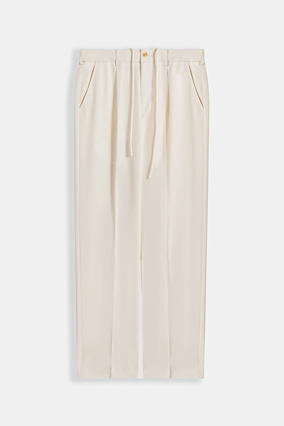 CREAM TAILORED COMFORT PANTS