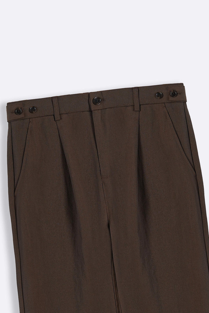 BROWN RESORT TAILORED PANTS