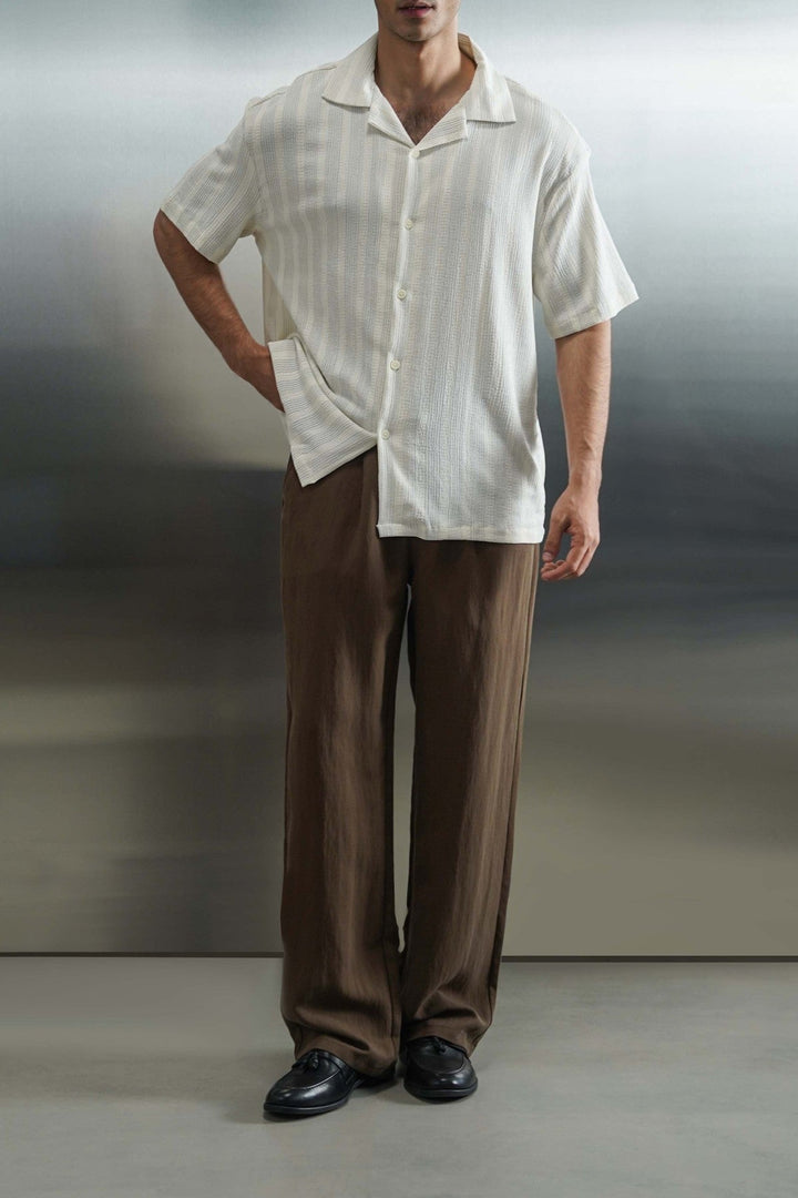 BROWN RESORT TAILORED PANTS