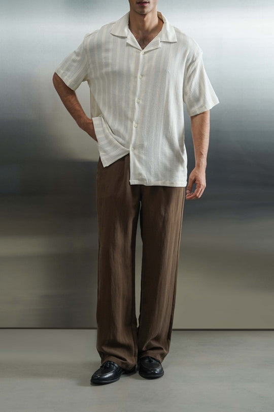 BROWN RESORT TAILORED PANTS