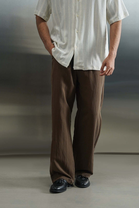 BROWN RESORT TAILORED PANTS