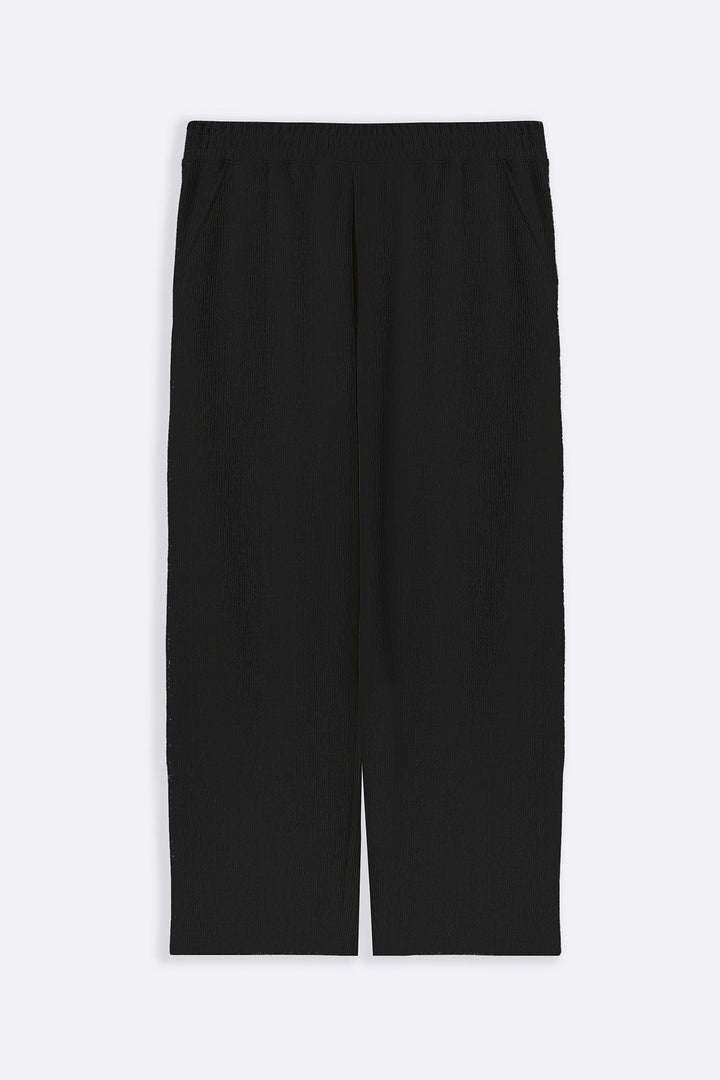 BLACK TENCEL COTTON PANTS