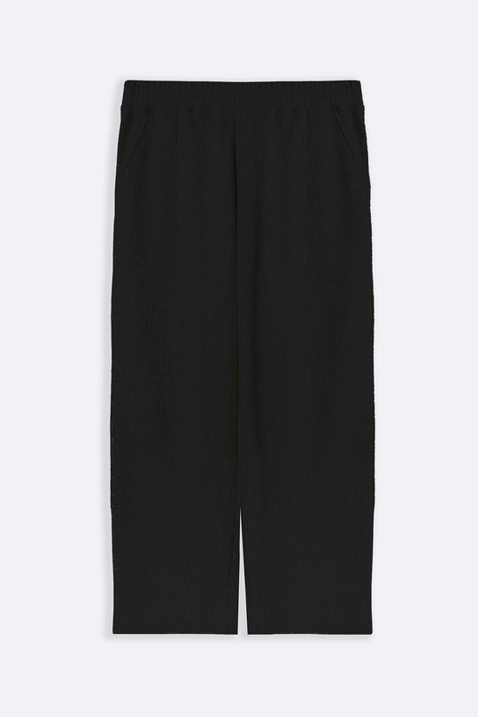 BLACK TENCEL COTTON PANTS
