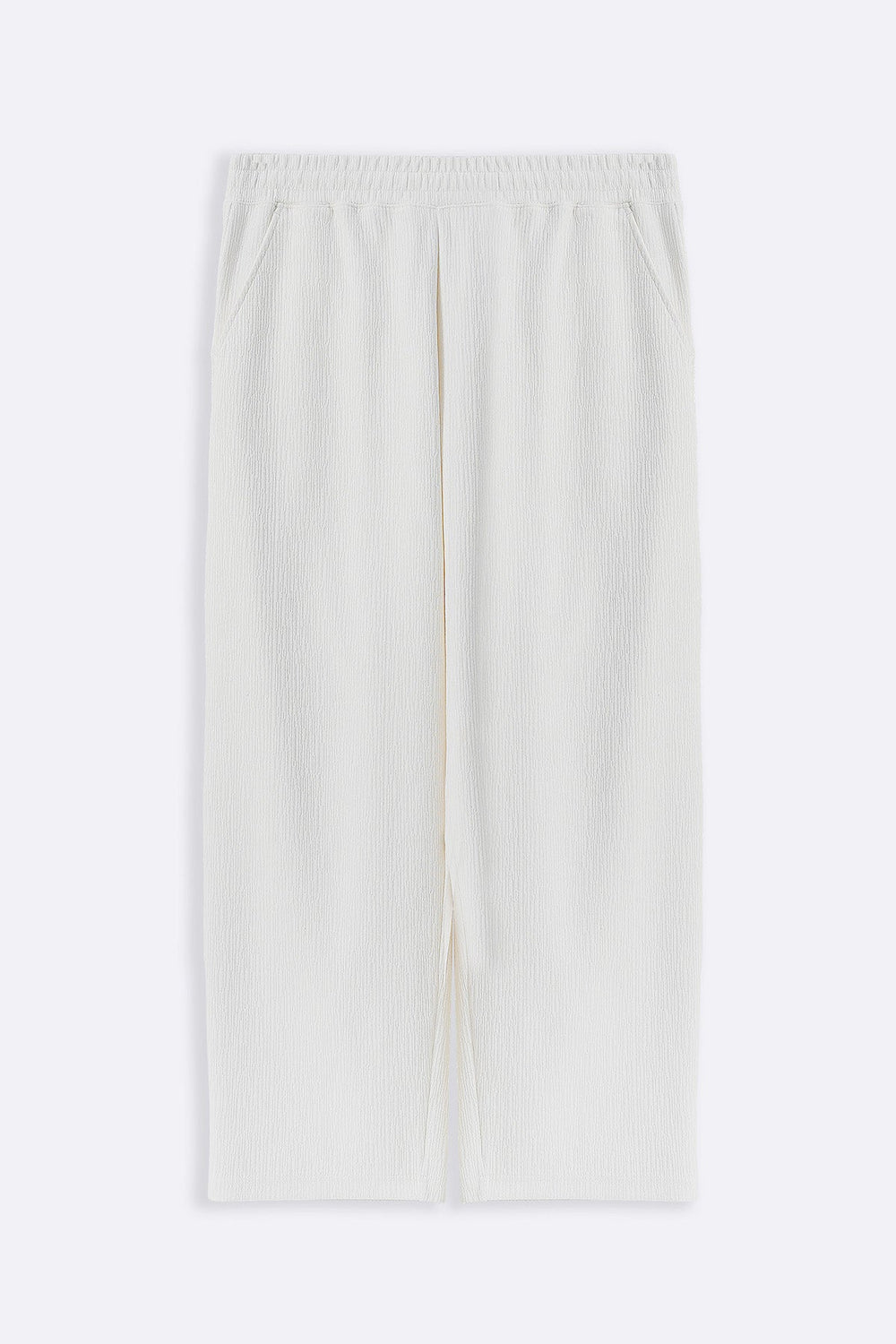 CREAM TENCEL COTTON PANTS
