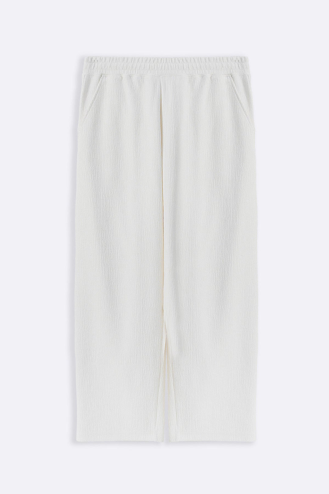 CREAM TENCEL COTTON PANTS