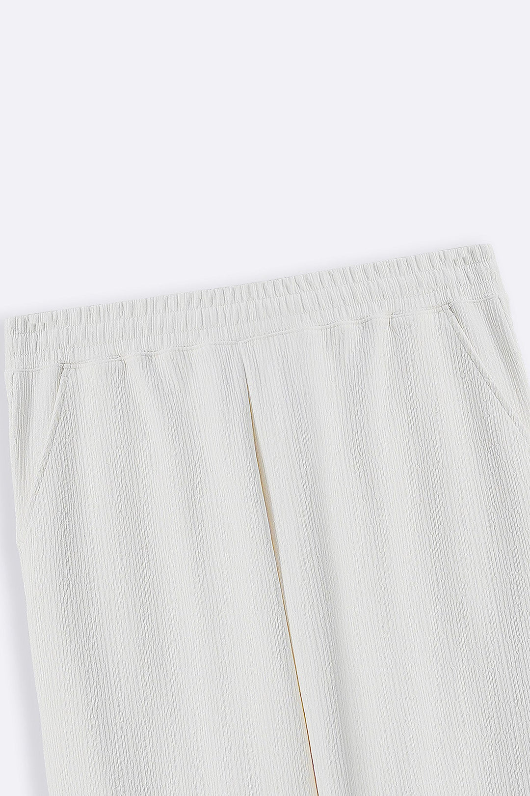 CREAM TENCEL COTTON PANTS