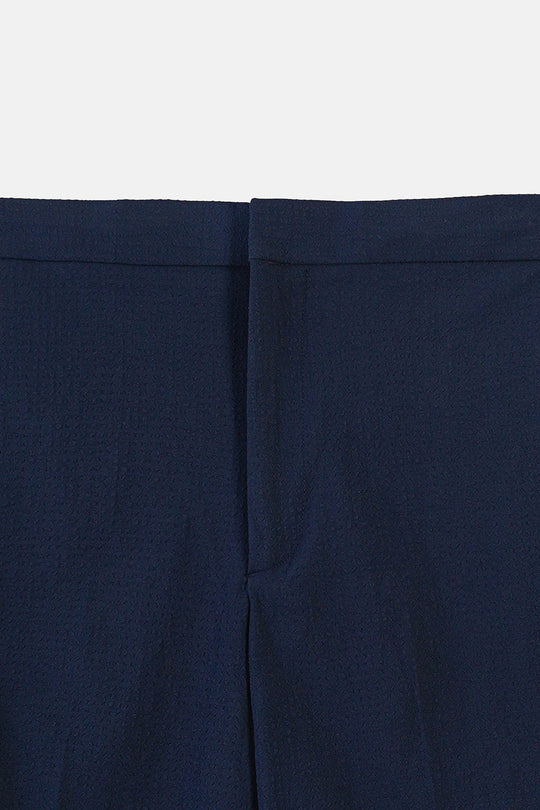 NAVY SEERSUCKER SHORTS