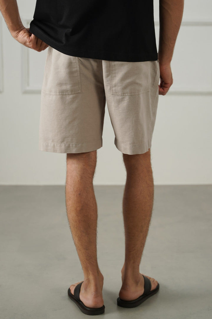 BEIGE HOLIDAY SHORTS