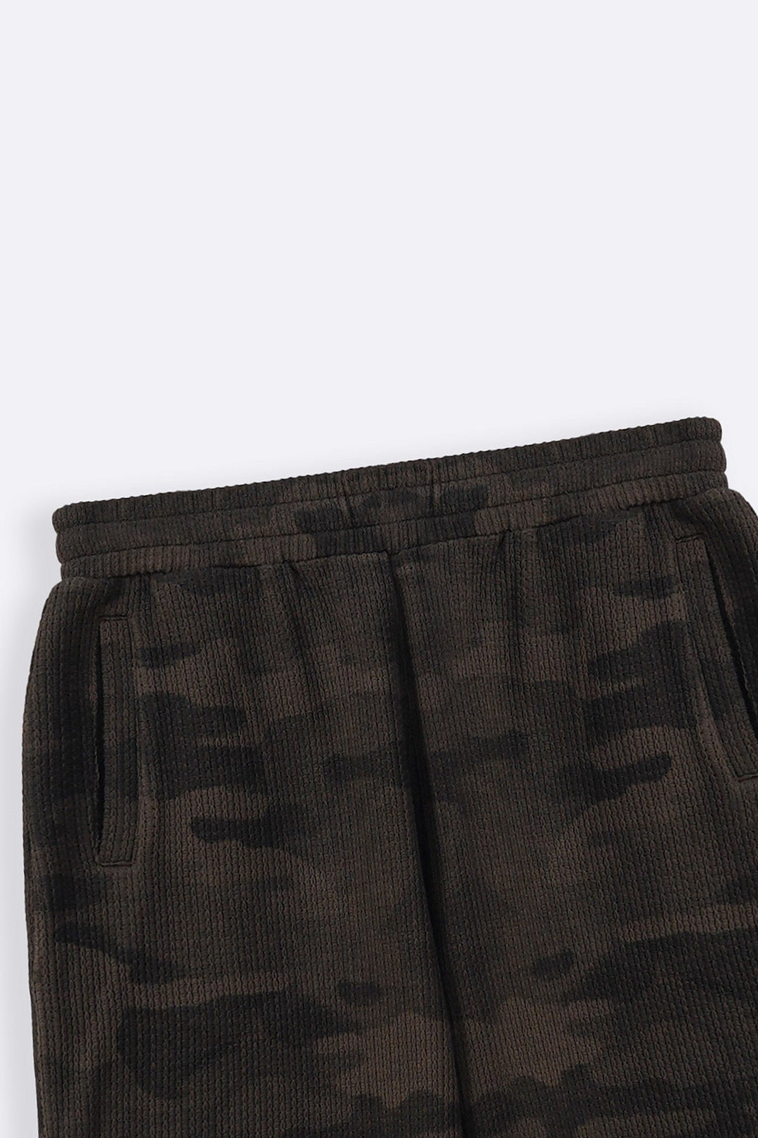 COFFEE CAMO TEXTURED SHORTS