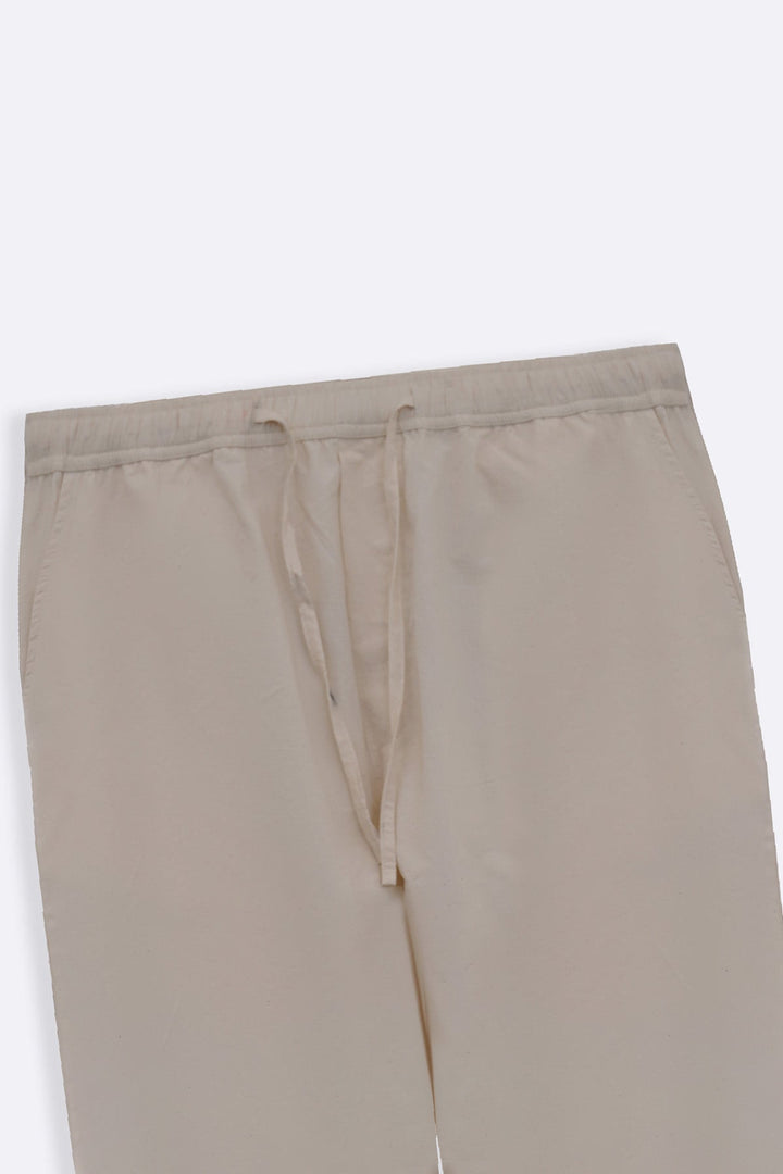 OFF WHITE GEOMETRIC COTTON PANTS