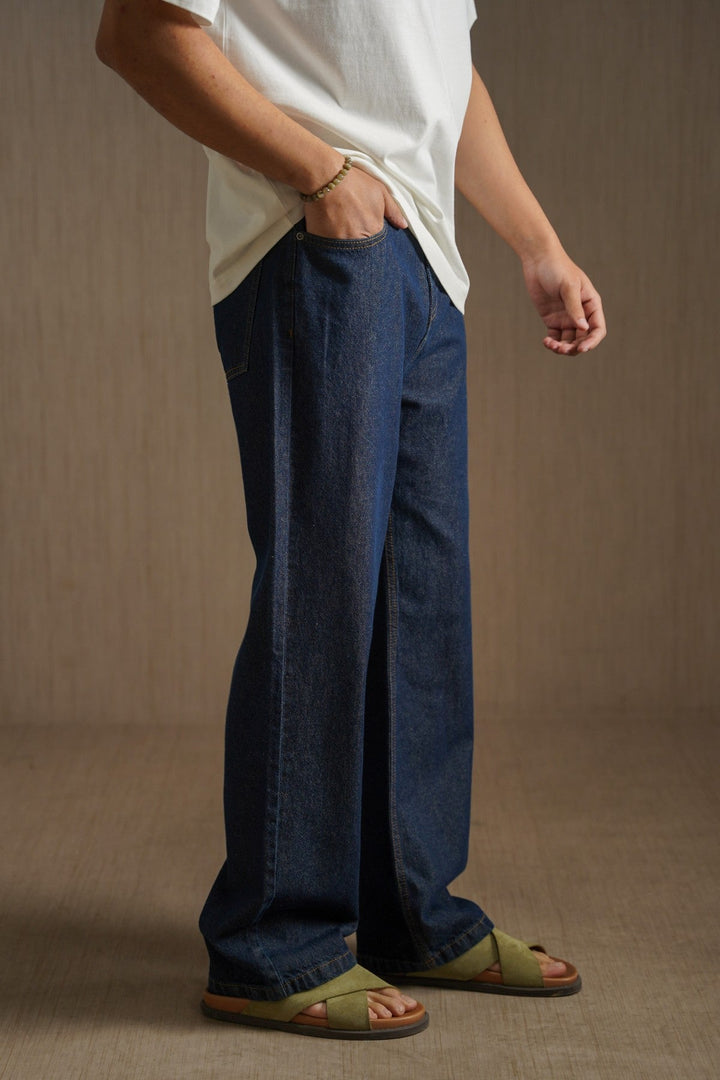 DARK BLUE EVERYDAY BAGGY JEANS