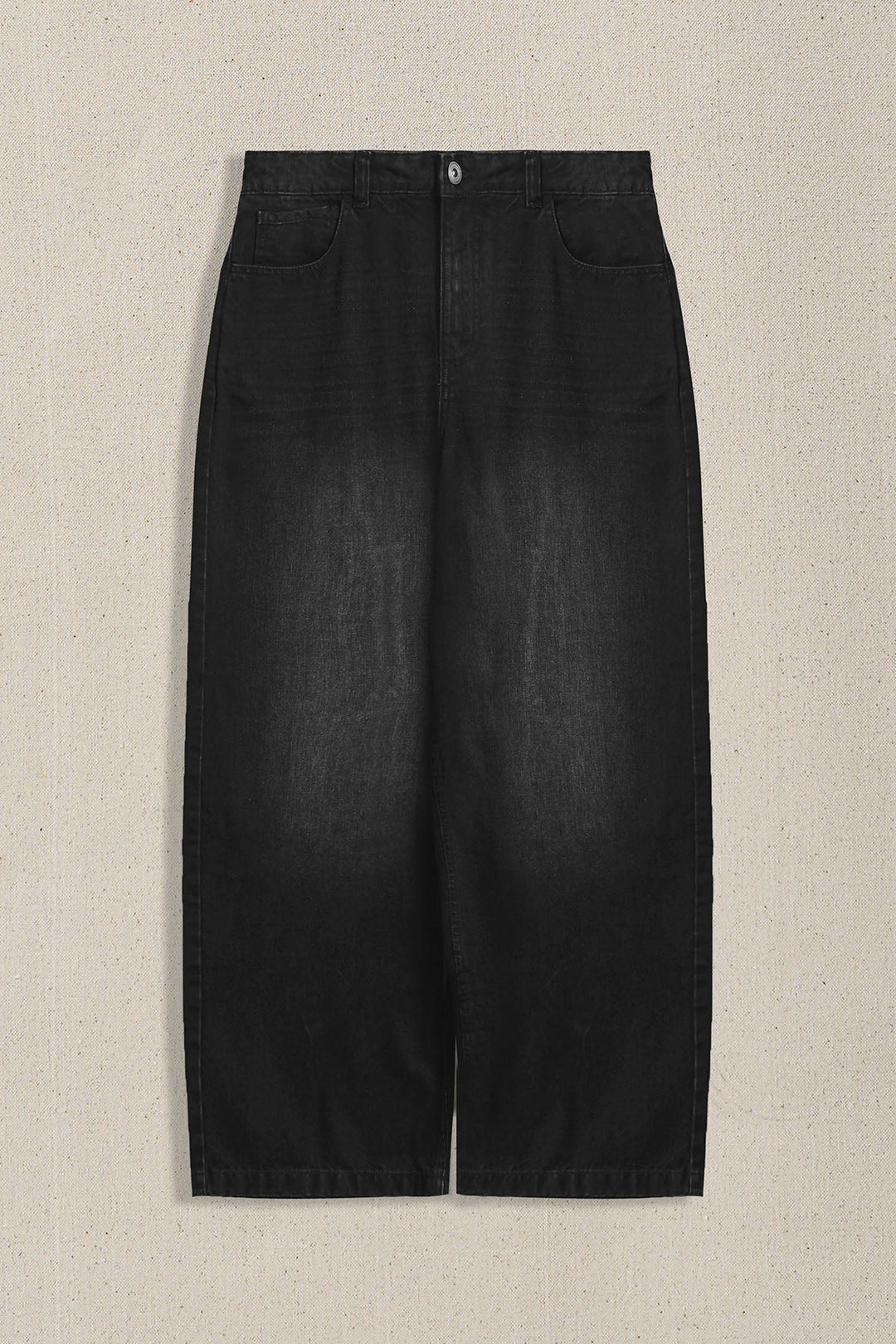 WASHED BLACKED MAN PANTS BALLOON FIT