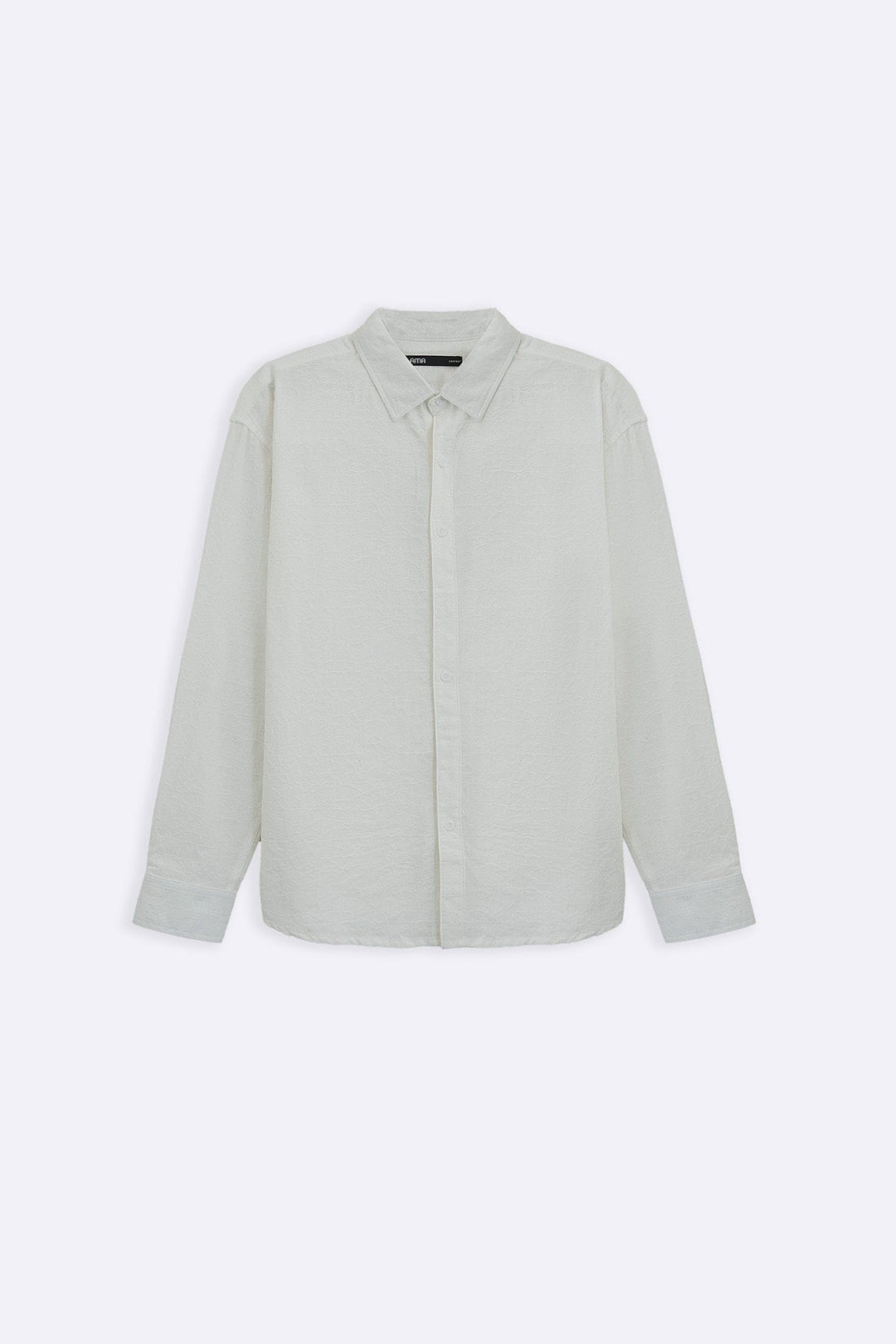 ECRU ABSTRACT JACQUARD SHIRT