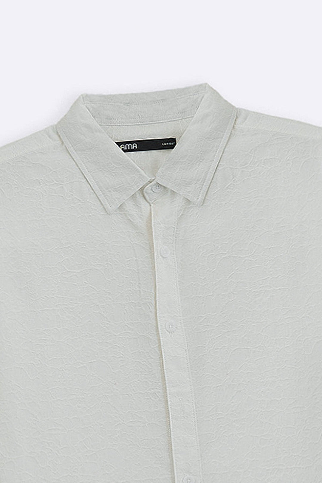 ECRU ABSTRACT JACQUARD SHIRT