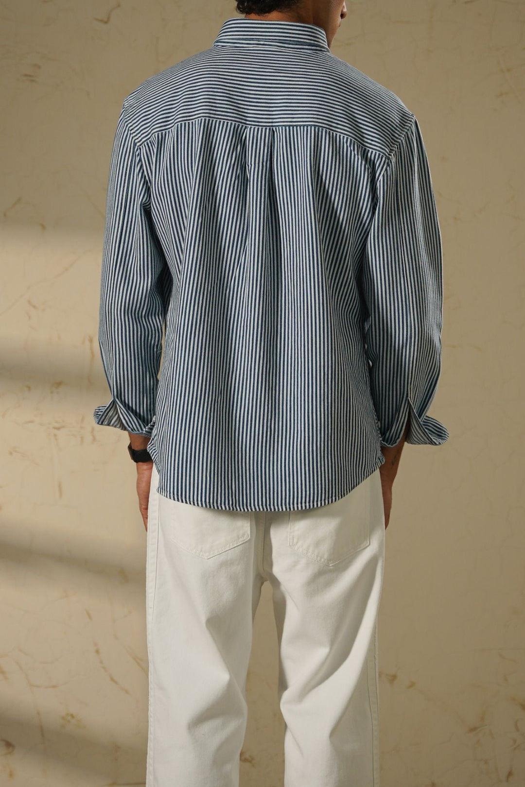 BLUE HEAVY COTTON SHIRT