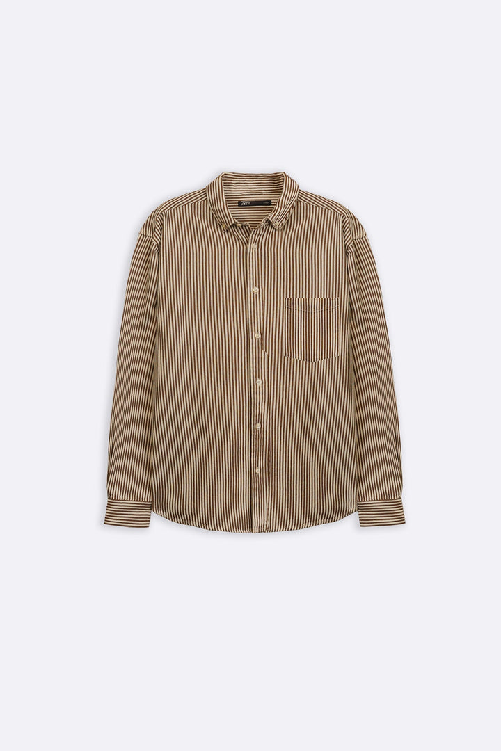 BROWN HEAVY COTTON SHIRT
