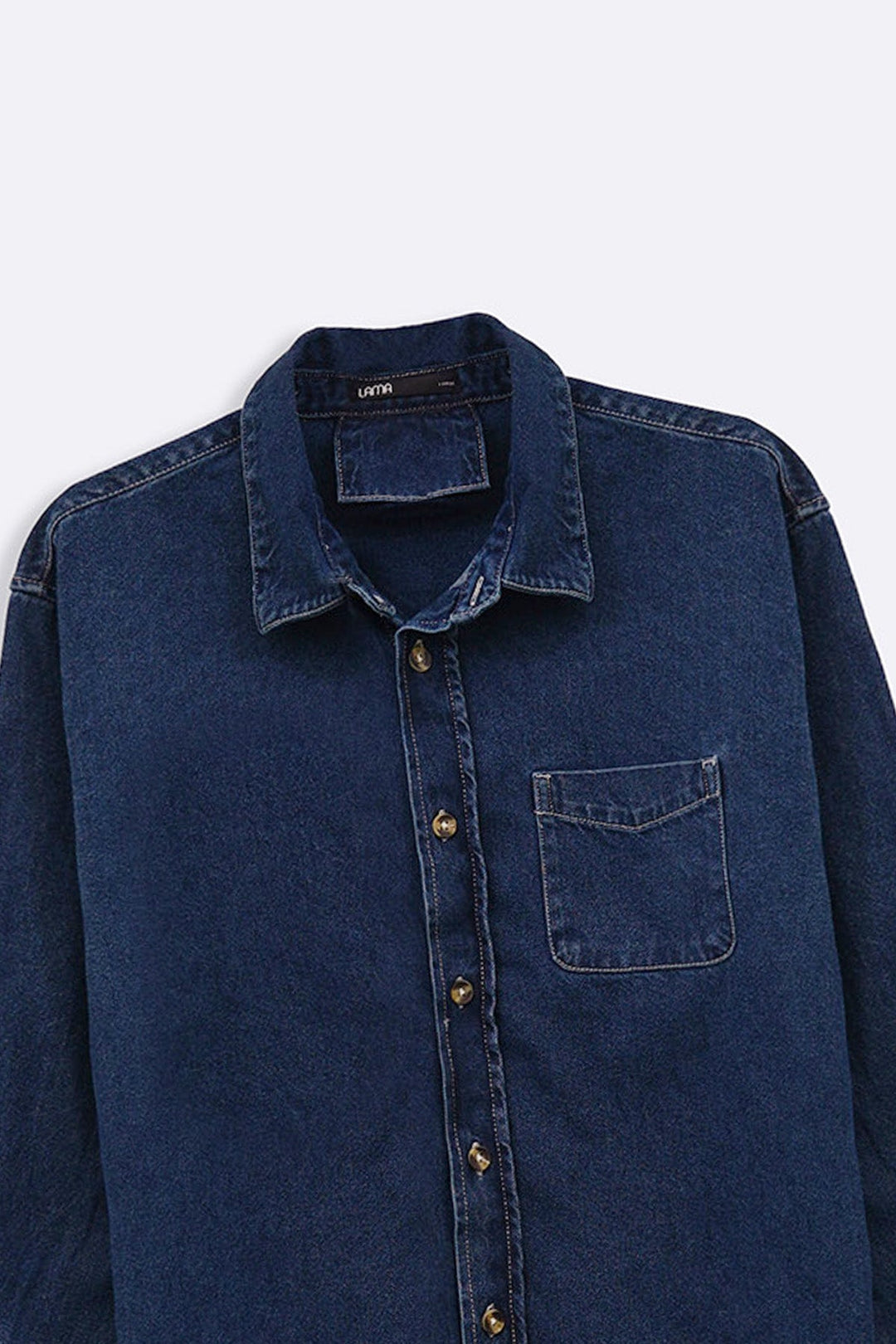 DARK BLUE DARK WASH DENIM SHIRT