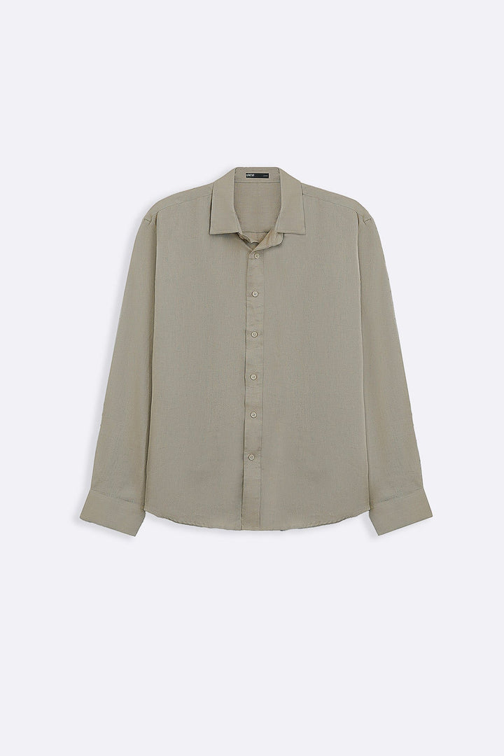 BEIGE PREMIUM LINEN SHIRT