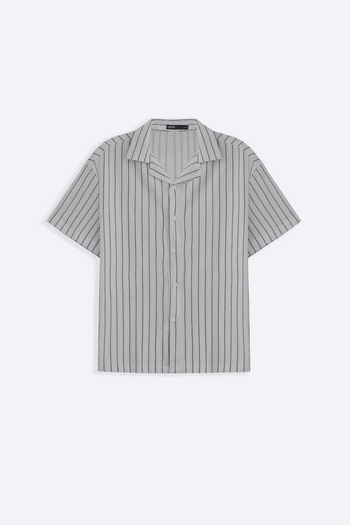 BLUE RELAXED STRIPED SAFARI