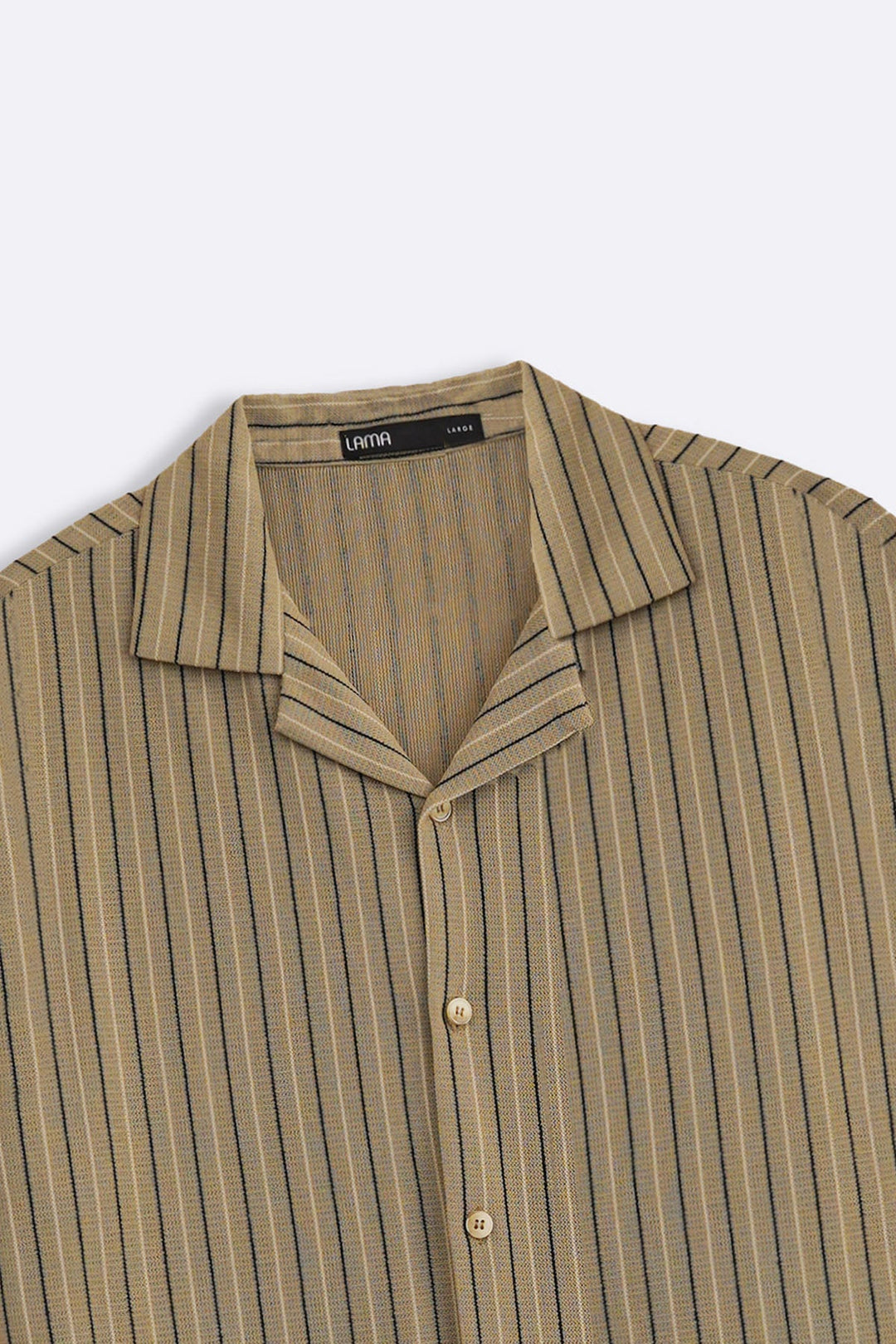 BROWN RELAXED STRIPED SAFARI