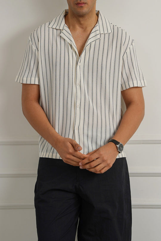 OFF WHITE RELAXED STRIPED SAFARI