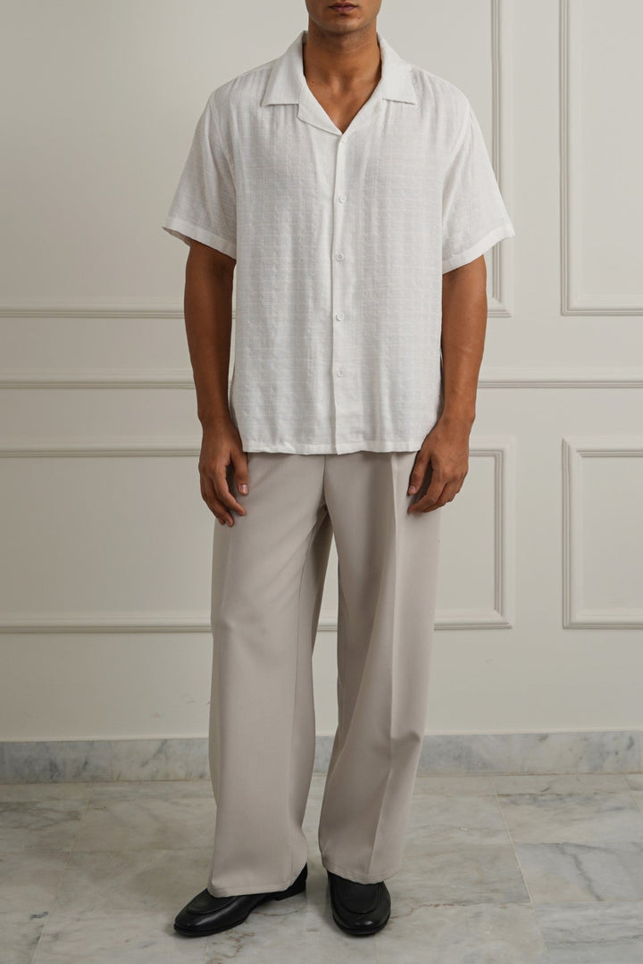WHITE JACQUARD SUMMER SAFARI