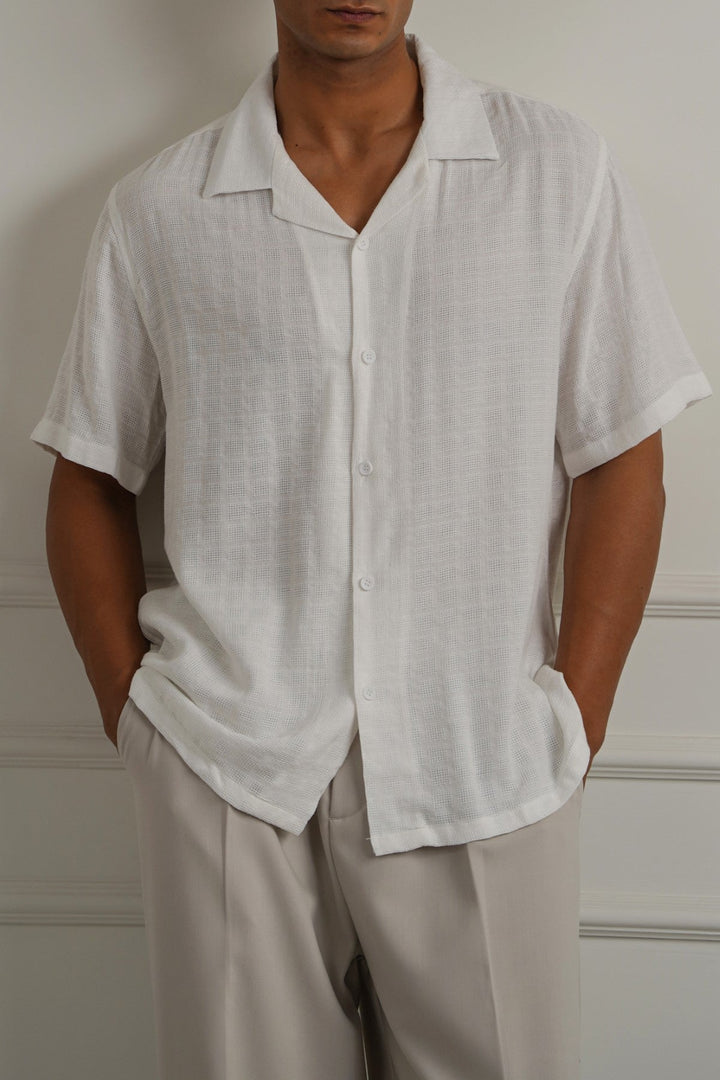 WHITE JACQUARD SUMMER SAFARI