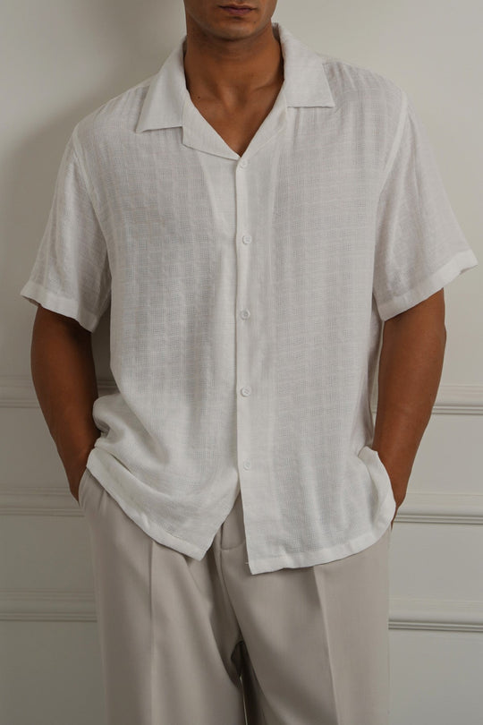 WHITE JACQUARD SUMMER SAFARI