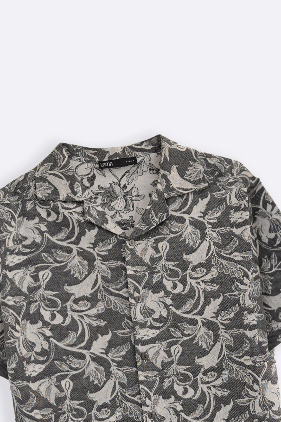 BLACK HERITAGE TEXTURE SHIRT