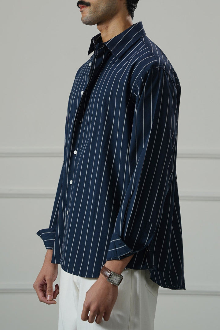 NAVY 90's DAD SHIRT