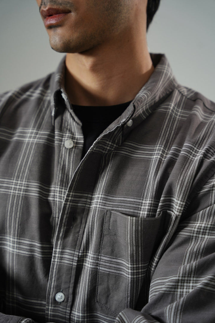 BROWN BOY-NEXT-DOOR COTTON SHIRT