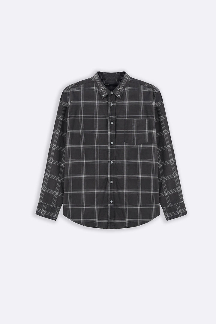 BROWN BOY-NEXT-DOOR COTTON SHIRT