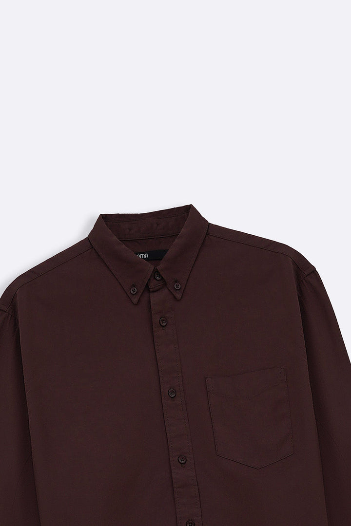 BROWN OXFORD SHIRT
