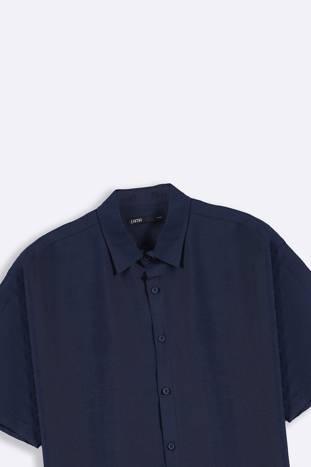 NAVY MELANGE EFFECT SHIRT