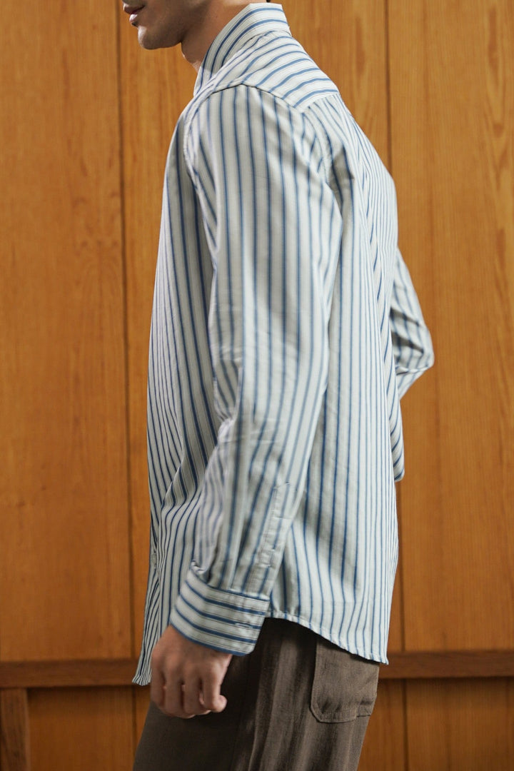 GREY SIGNATURE COTTON SHIRT