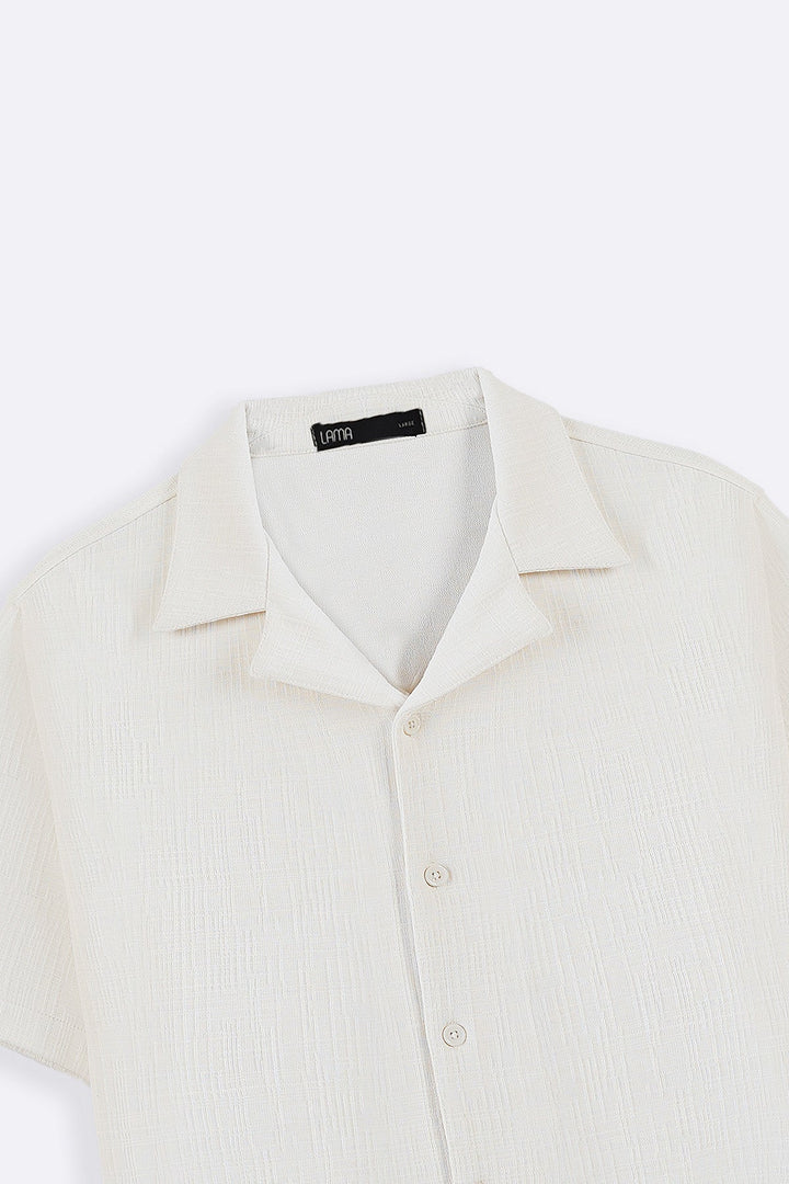 IVORY SEERSUCKER BUTTON DOWN