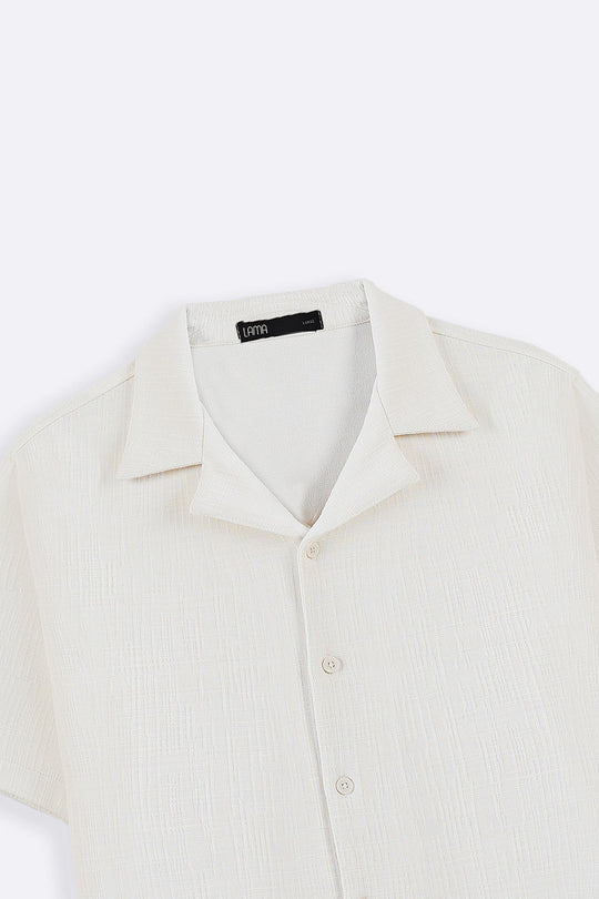 IVORY SEERSUCKER BUTTON DOWN