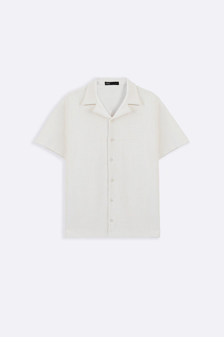 IVORY SEERSUCKER BUTTON DOWN