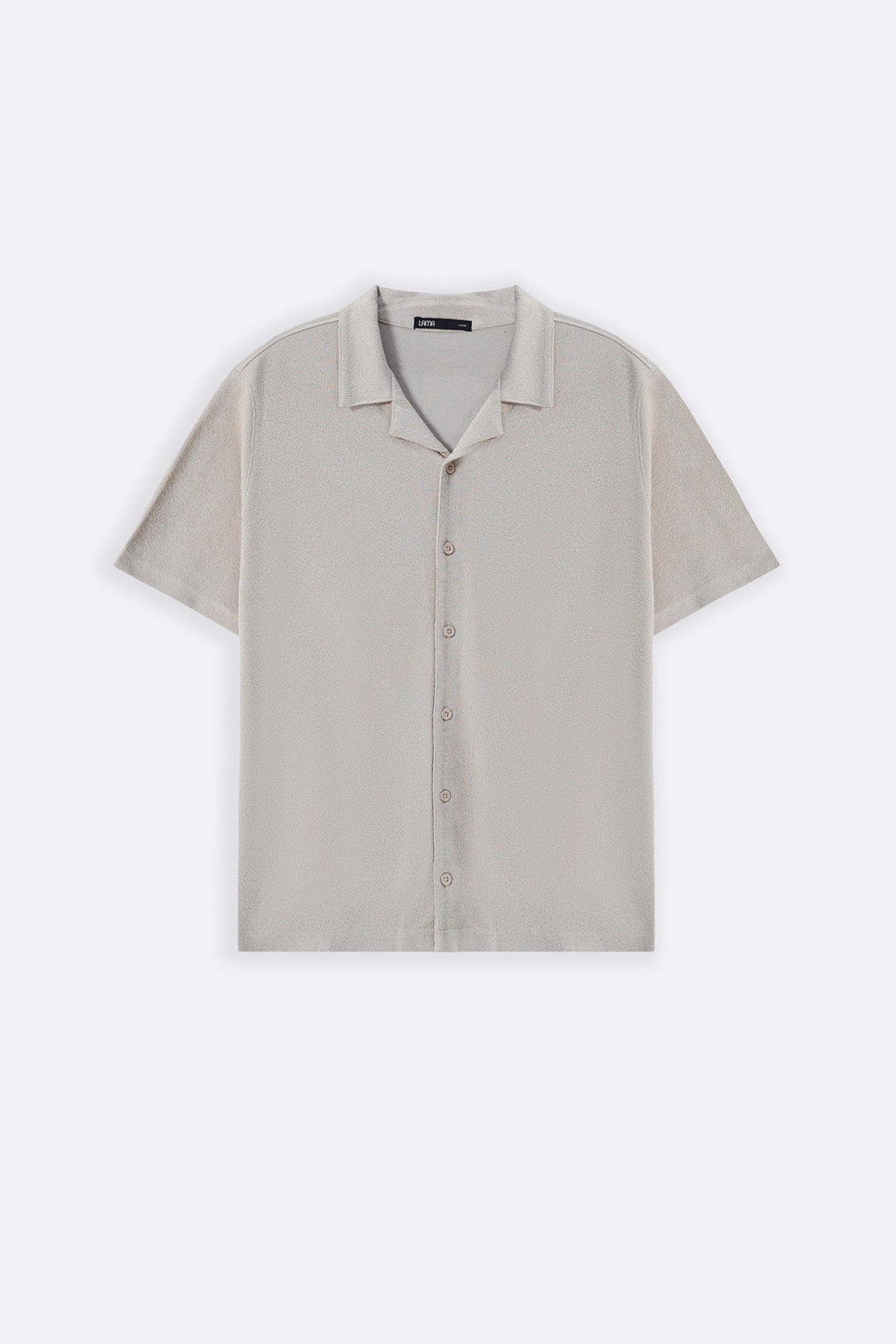 BEIGE TENCEL COTTON BUTTON DOWN
