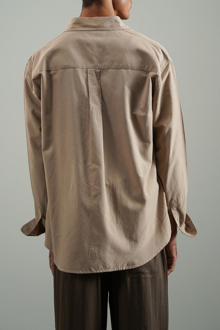 SLUB SHIRT WITH LINEN