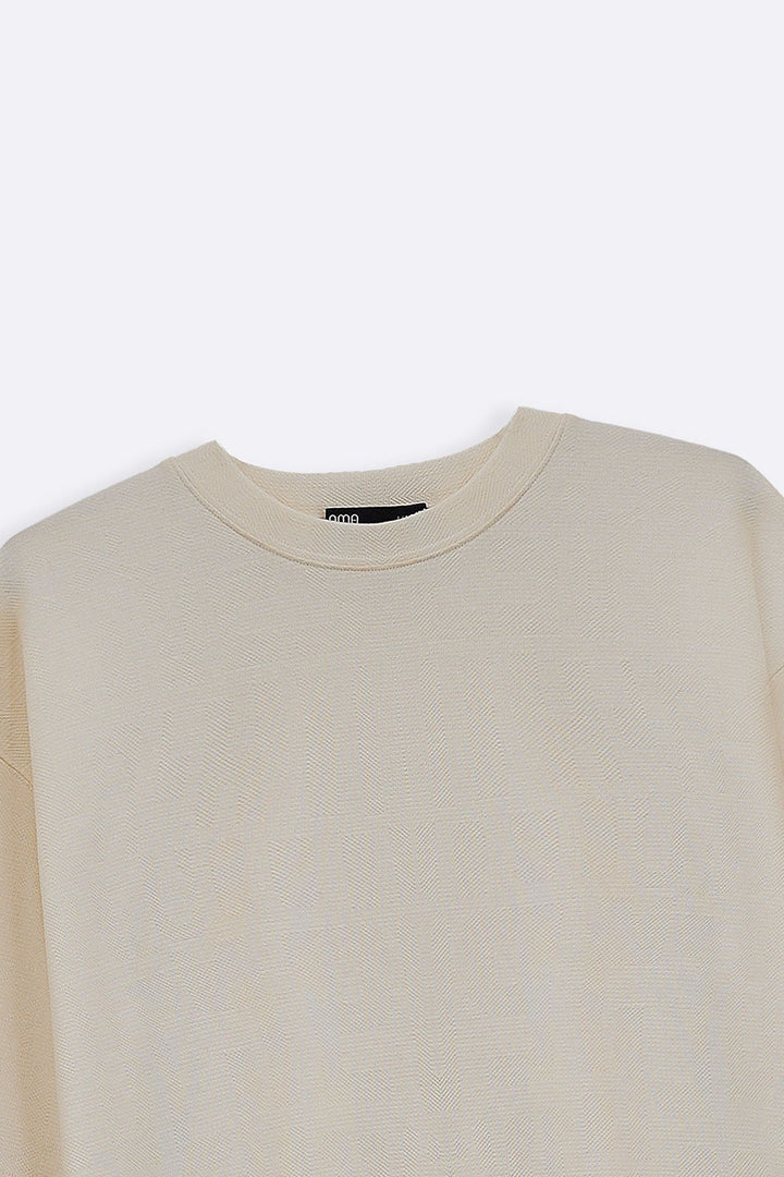 OFF WHITE CLASSIC TEXTURED TEE