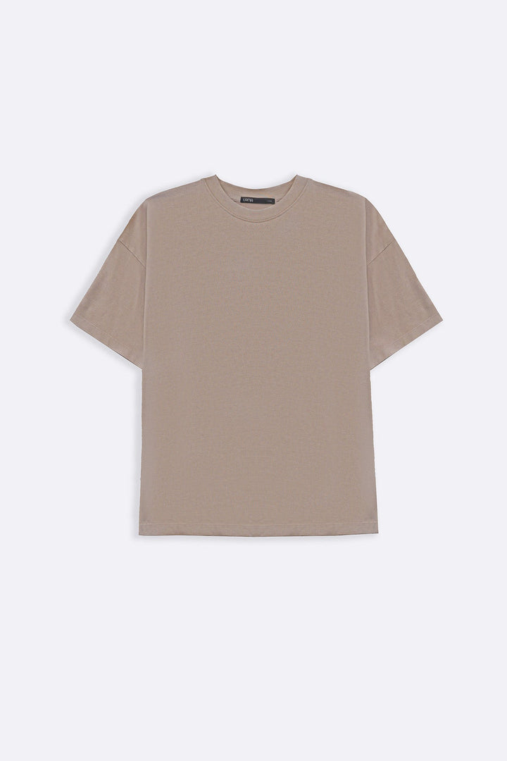 BEIGE VINTAGE WASH TEE