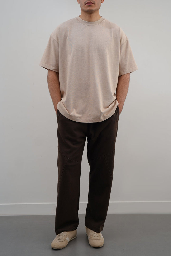 BEIGE VINTAGE WASH TEE