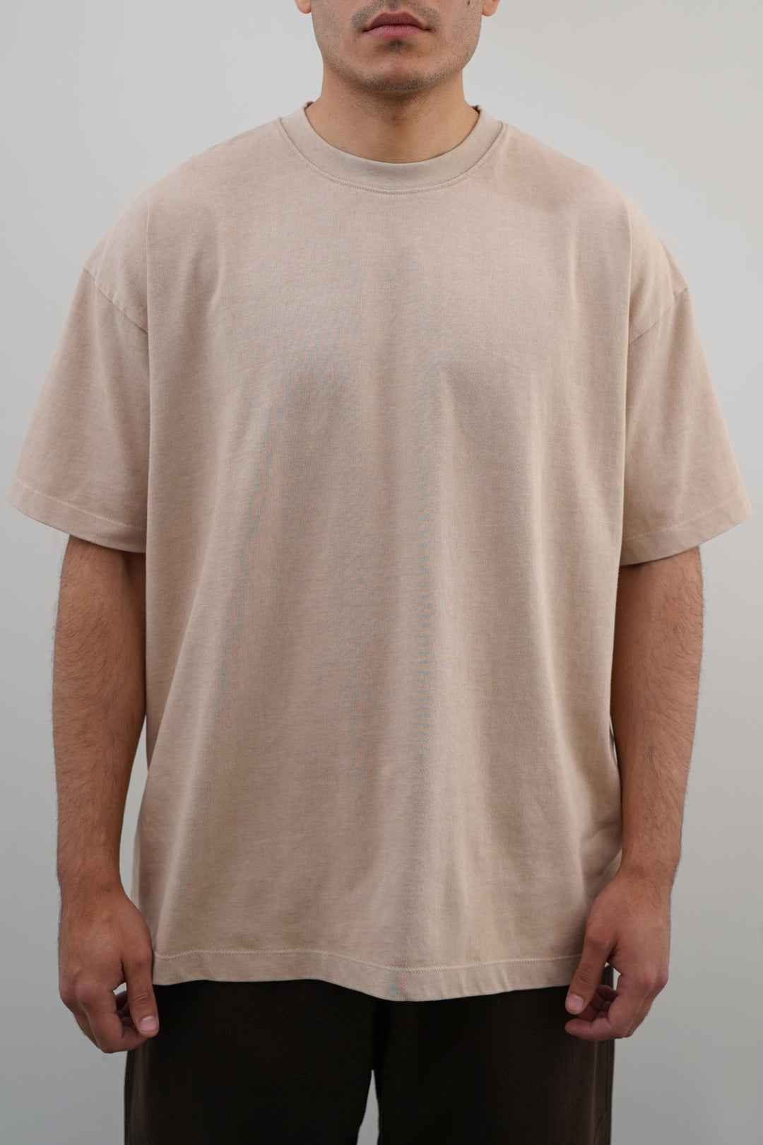 BEIGE VINTAGE WASH TEE