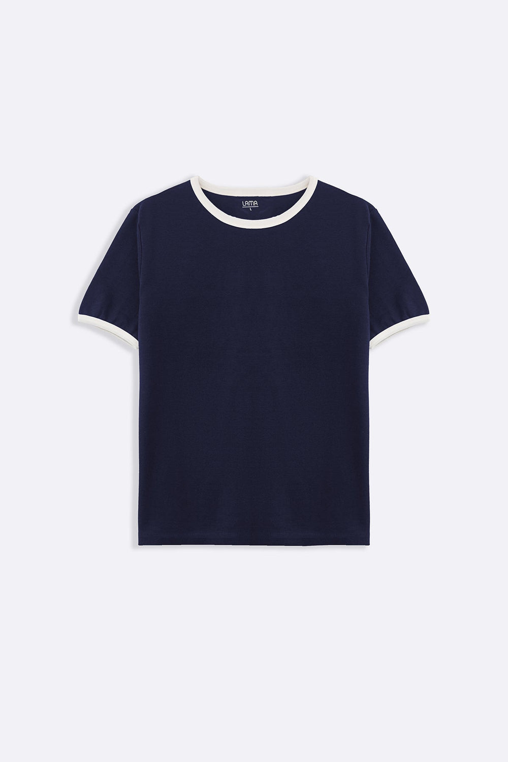 NAVY CONTRAST TEE