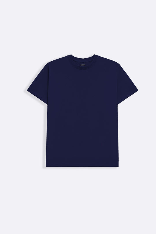 NAVY ESSENTIAL CREW NECK TEE